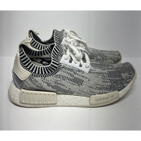 Adidas NMD R1 PK Primeknit White Black Zebra Camo Size‎ 9.5. BA8600 main image 9